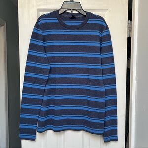 $10 Deals 🤝🔖 Aeropostale Mens blue Long sleeve striped crew neck size small